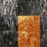 De iscenesatte borgere. Left part. 210x350 cm. 1996. Kunstmuseet i Tønder