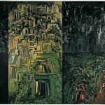 Den fortabte by. 360x550 cm. 1993